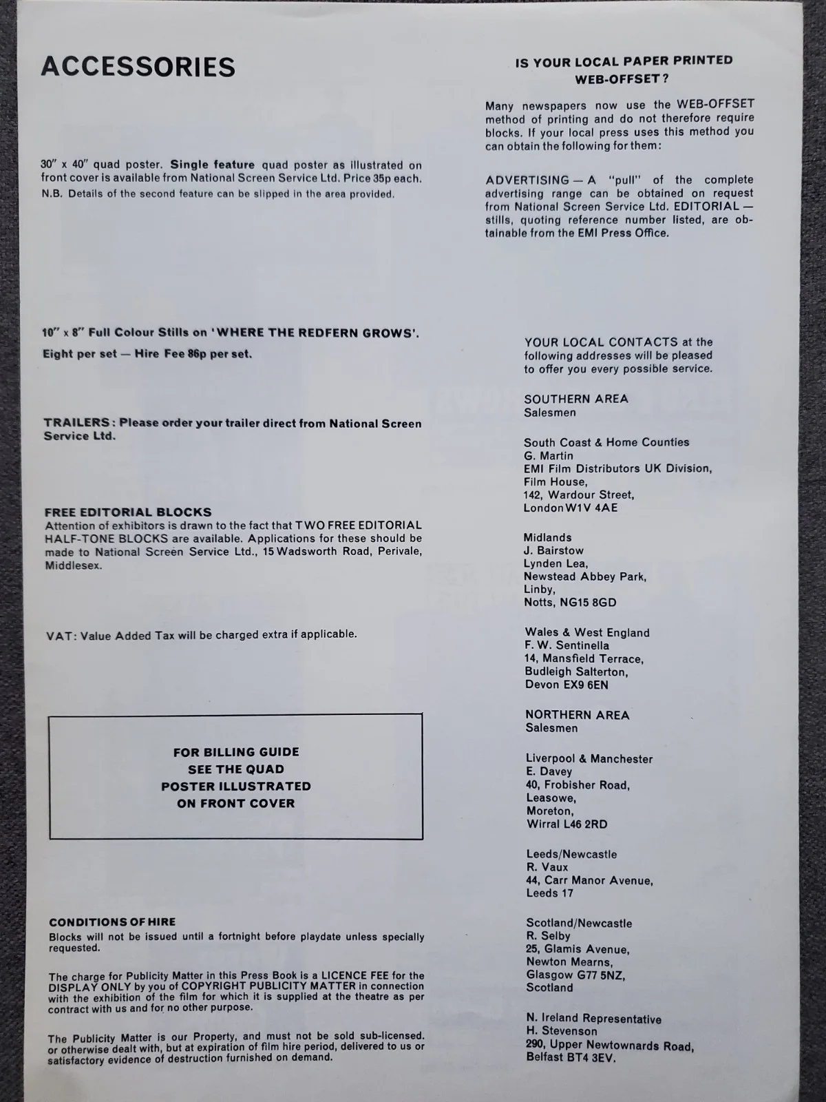 WHERE THE RED FERN GROWS - VINTAGE 1974 PRESSBOOK & SYNOPSIS - BEVERLY GARLAND, изображение 4