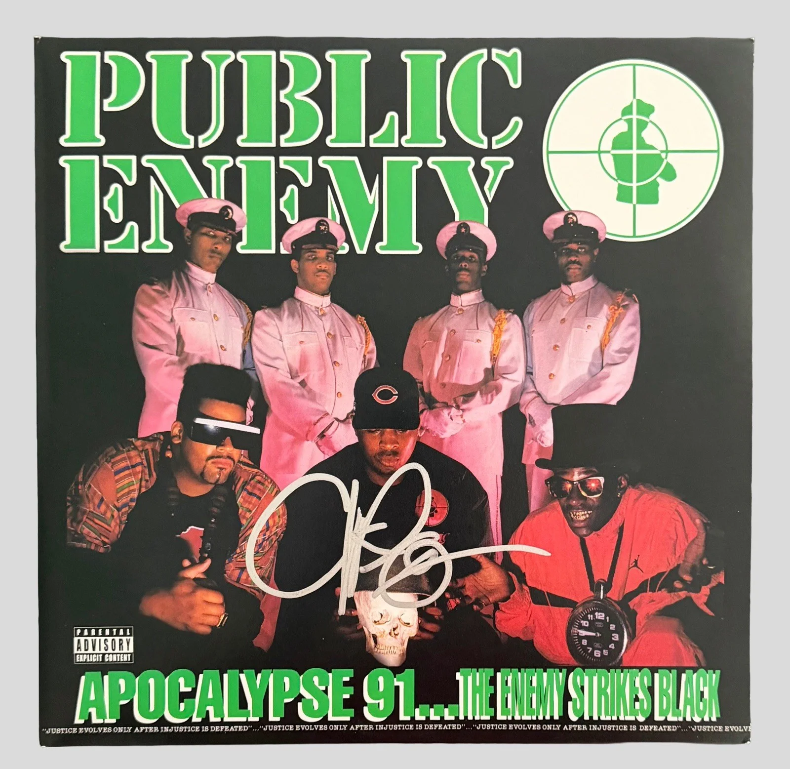 CHUCK D SIGNED APOCALYPSE 91 THE ENEMY STRIKES VINYL PUBLIC ENEMY w/JSA COA!, изображение 2