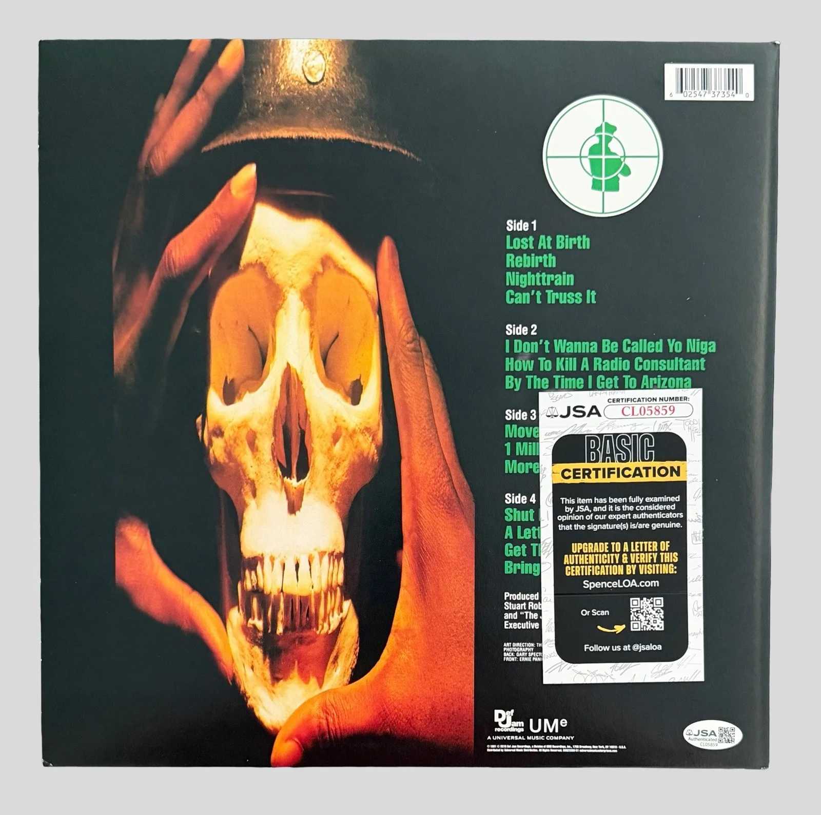 CHUCK D SIGNED APOCALYPSE 91 THE ENEMY STRIKES VINYL PUBLIC ENEMY w/JSA COA!, изображение 3