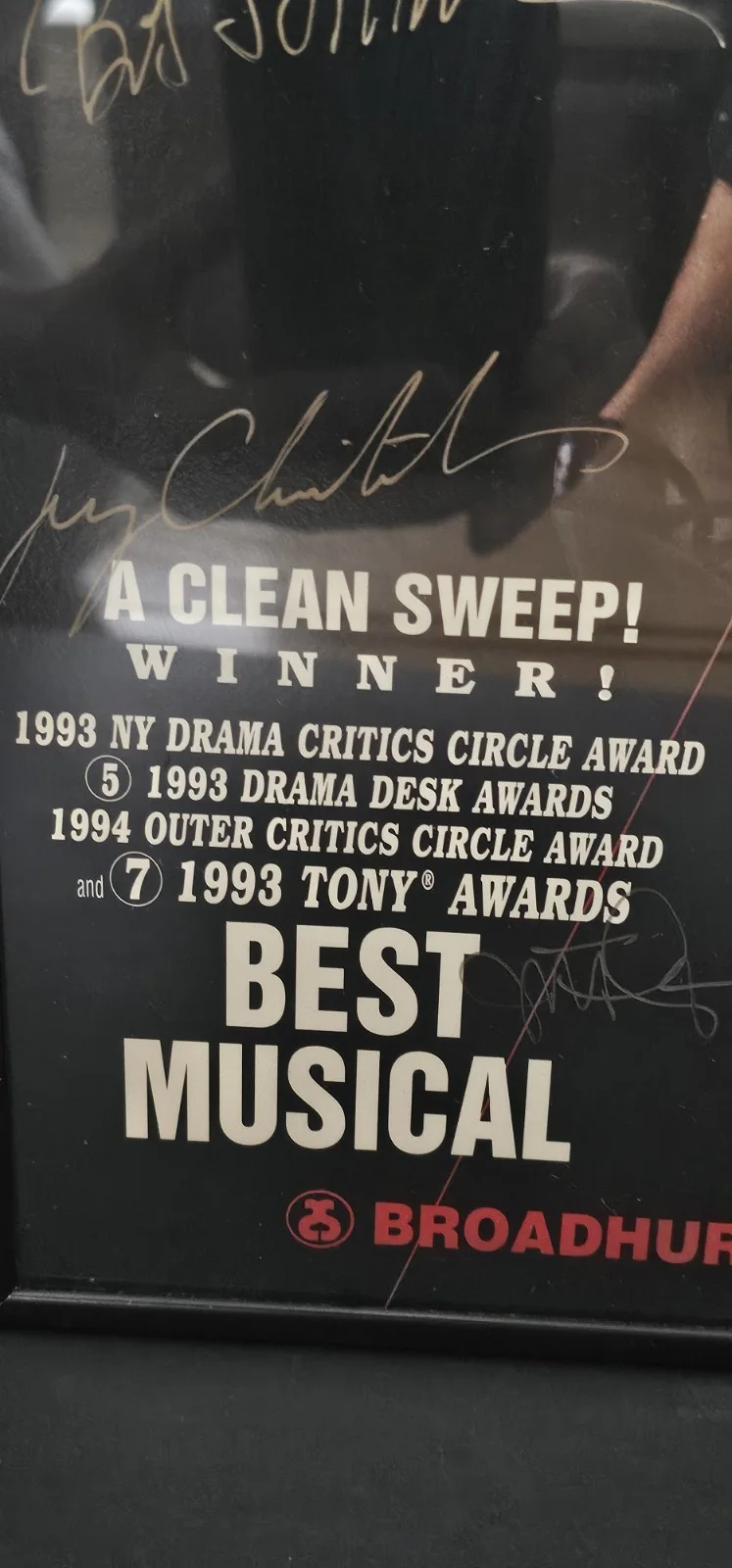 Kiss Of The Spiderwoman The Musical , Vanessa Williams Autographed Poster, изображение 3