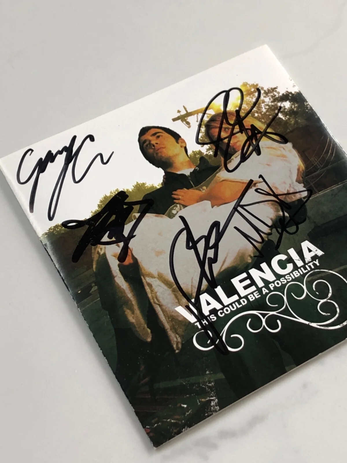 Signed / Autographed Valencia This Could Be A Possibility Booklet + CD Rock Emo, image 2