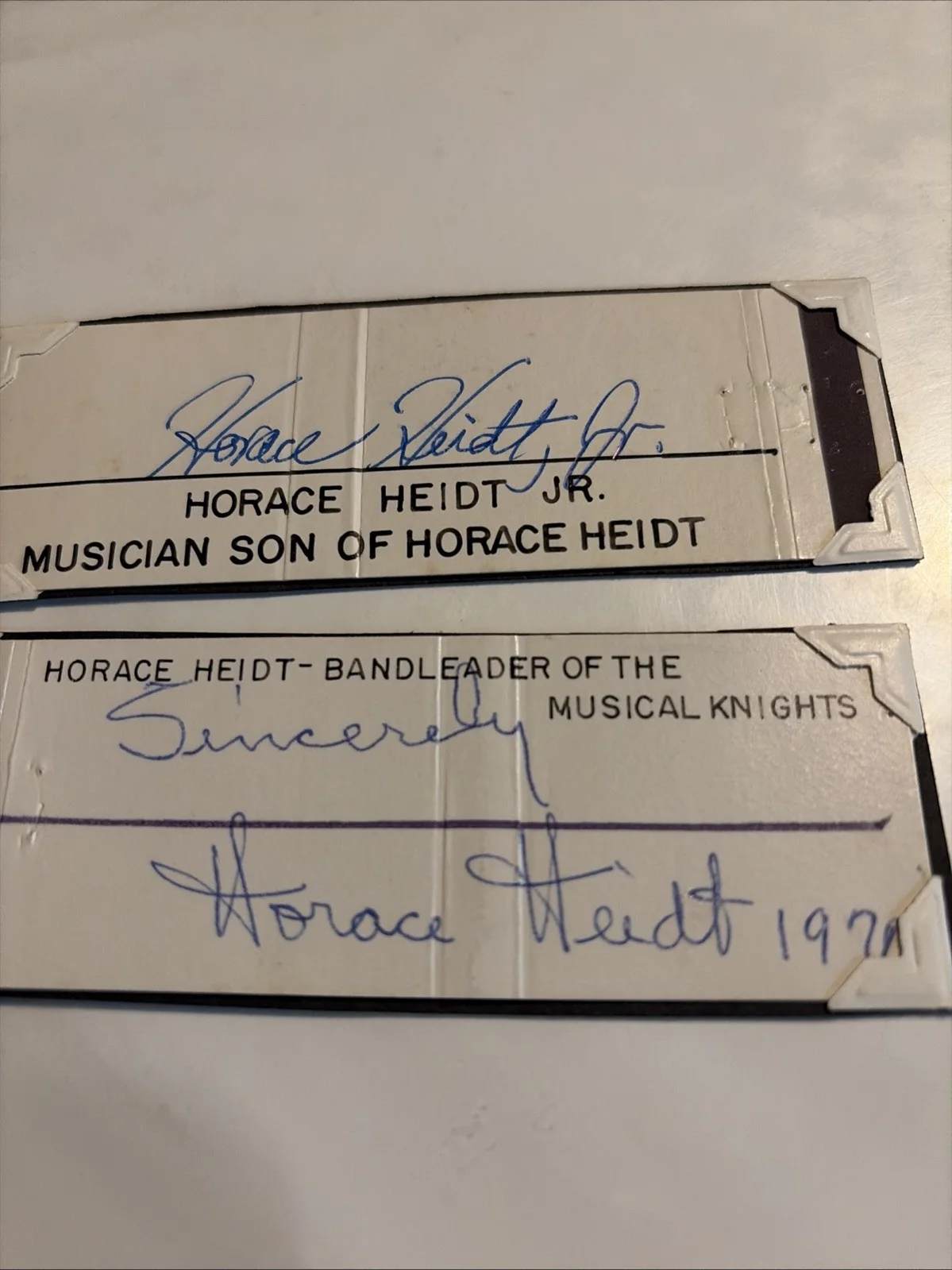 Horace Heidt And Horace Heidt Jr. Autographed Match Book Big Band Leader, image 2