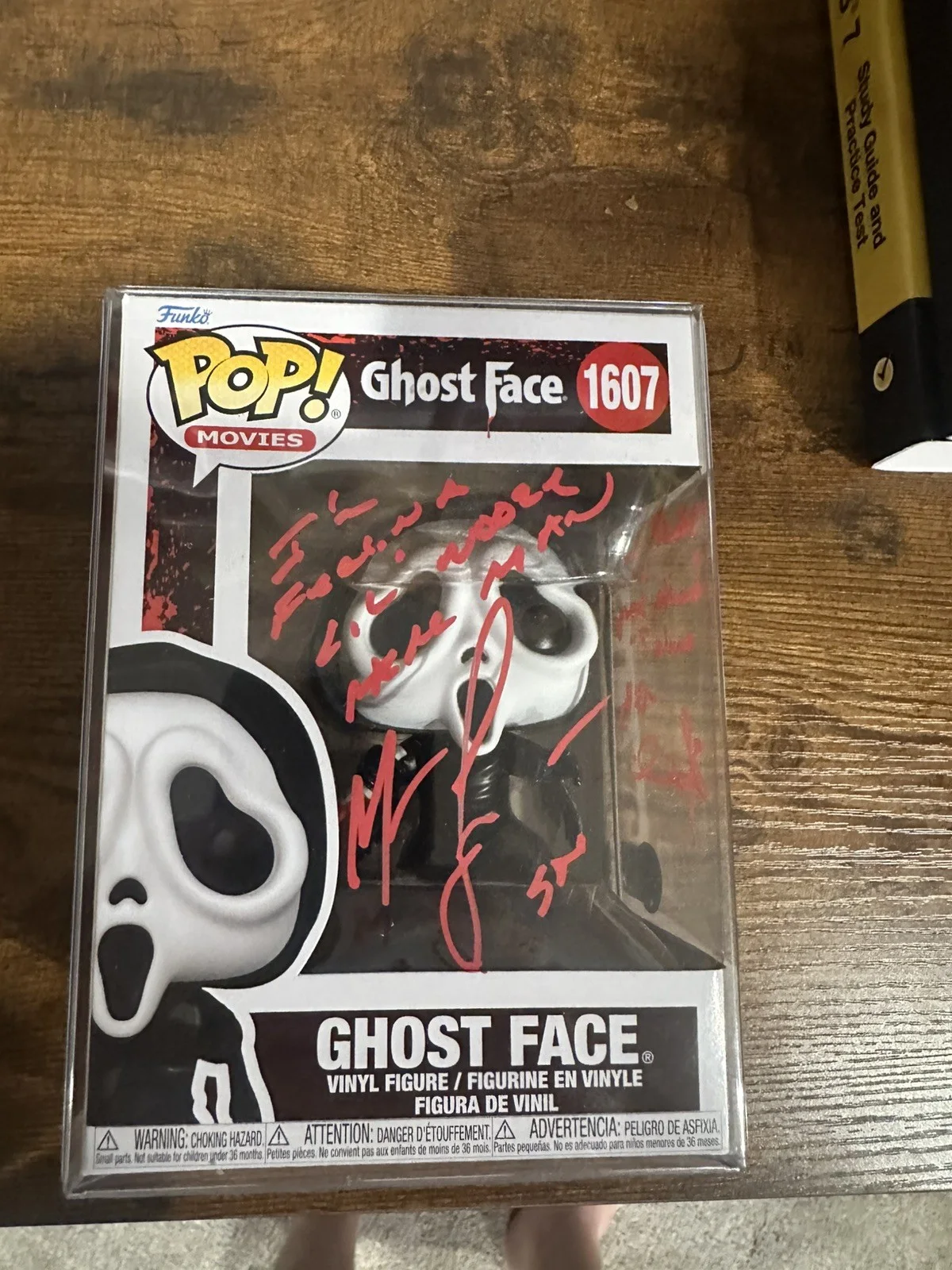 Matthew Lillard Skeet Ulrich Signed Ghostface Scream Funko Pop Beckett COA, изображение 2