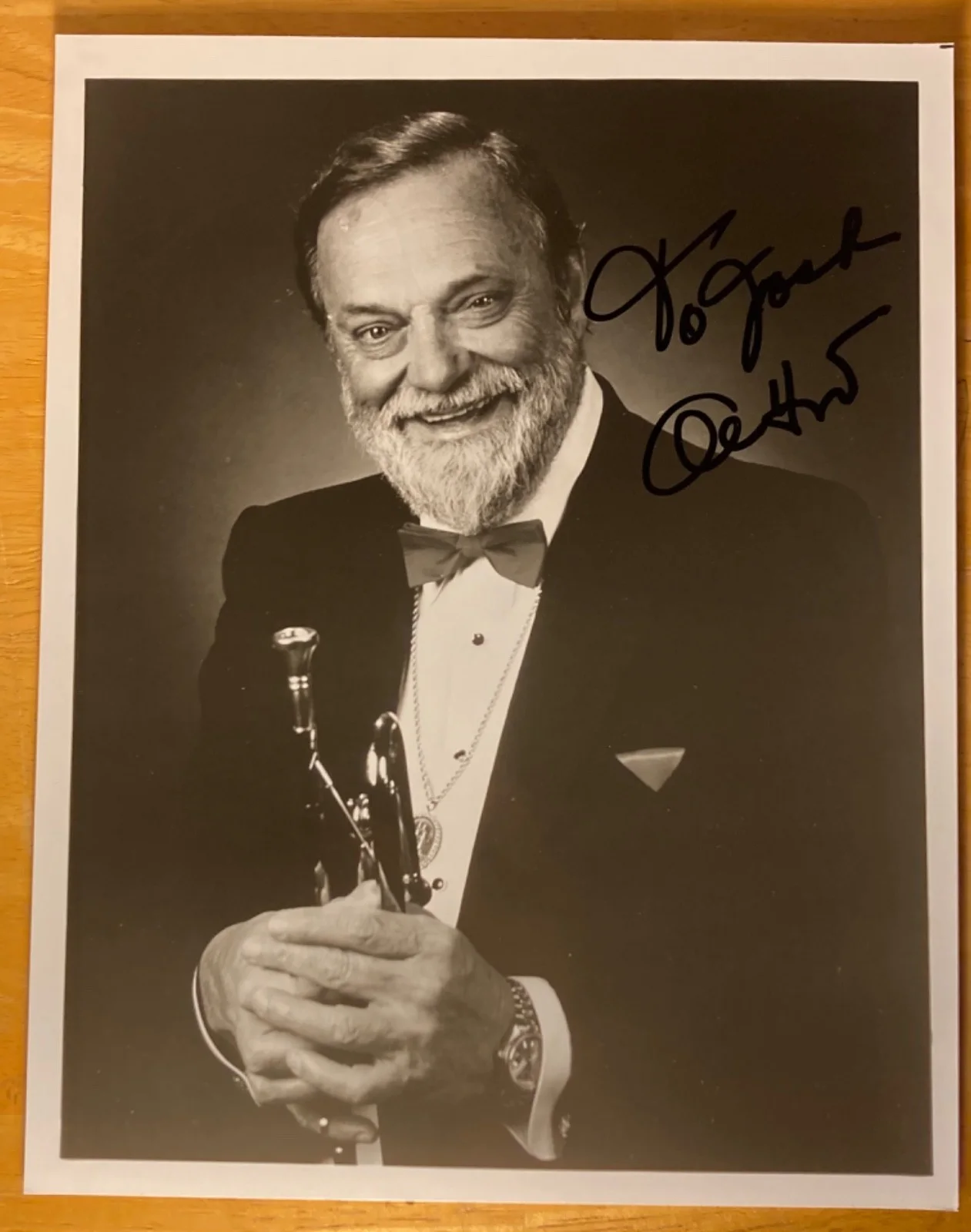 Hand SIGNED Al Hirt 8x10 Vintage Photo - Trumpeter Musician, изображение 2
