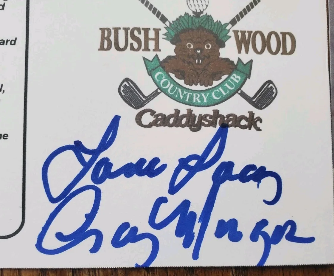 Cindy Morgan — NICE Autographed Cindy Morgan "Caddyshack" Scorecard JSA COA Bushwood, image 2
