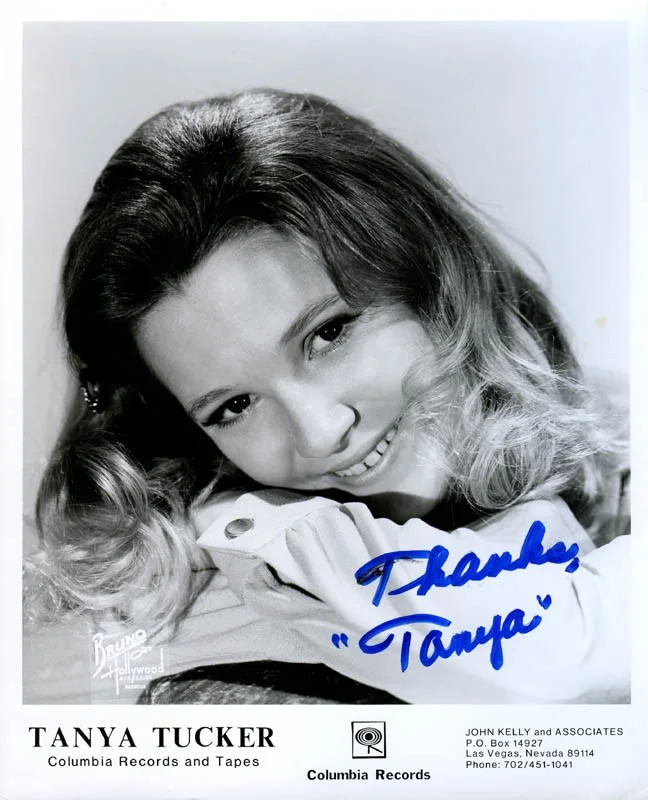 Tanya Tucker — TANYA TUCKER - PRINTED PHOTOGRAPH SIGNED IN INK