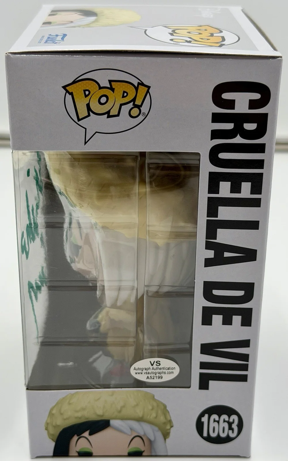 Michelle Gomez — Michelle Gomez Signed Funko Pop 101 Dalmatians Cruella DeVil VSA COA w/protector, image 3