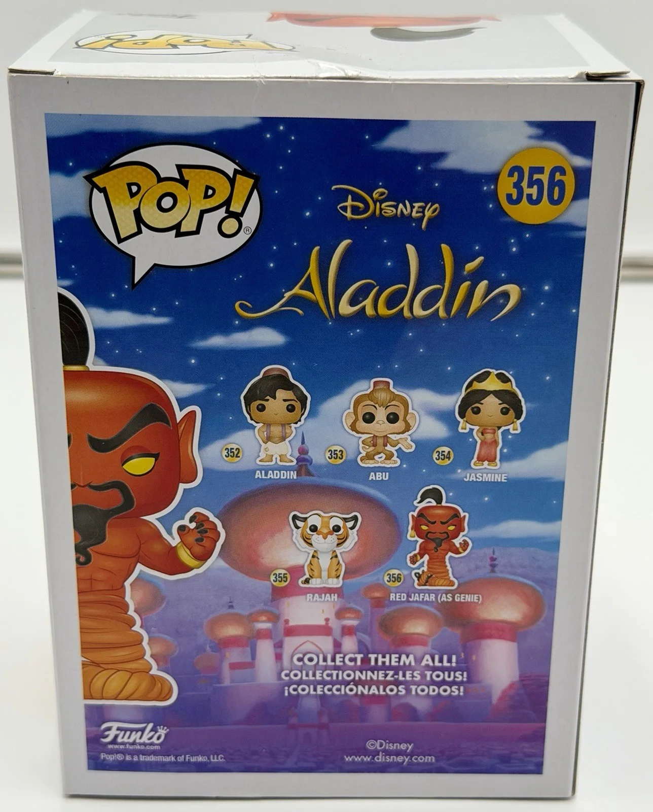 Jonathan Freeman — Jonathan Freeman Signed Red Jafar Funko Pop Aladdin #356 GSC COA w/protector, image 4