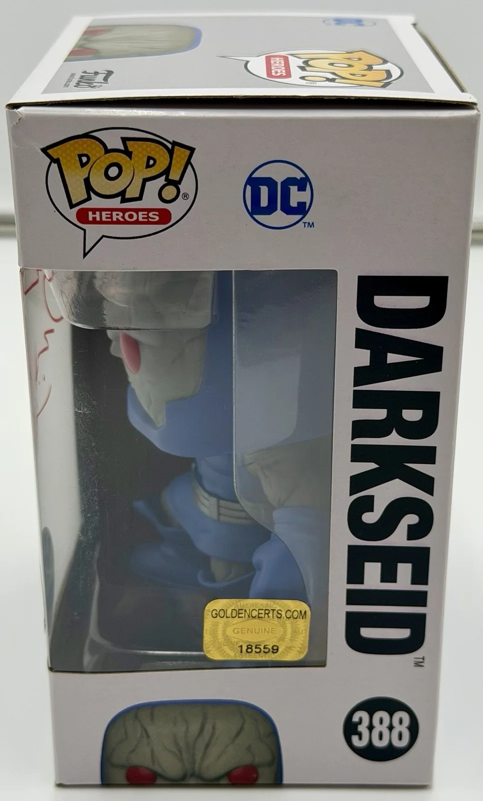 Michael Ironside — Michael Ironside Signed Darkseid Funko Pop Justice League GSC COA w/protector, image 3