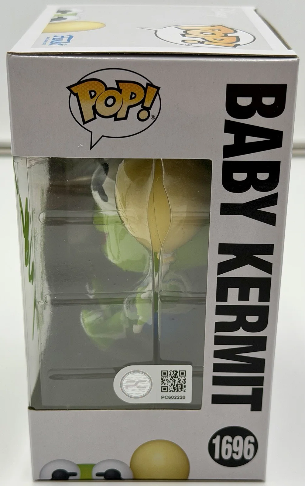 Frank Welker — Frank Welker Signed Baby Kermit Funko Pop Muppet Babies #1696 PC COA w/protector, image 3