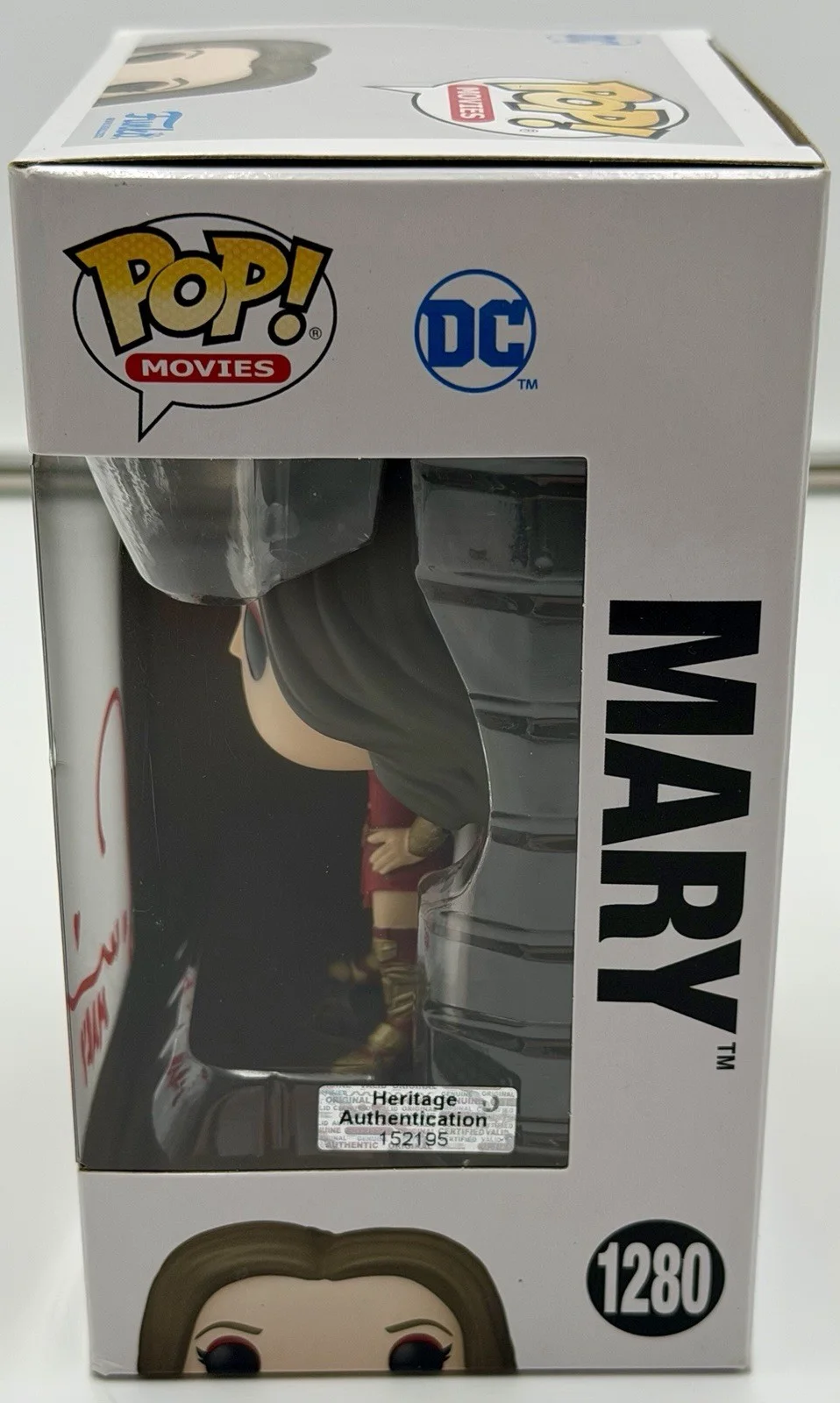Grace Caroline Currey — Grace Caroline Currey Signed Mary Funko Pop Shazam! #1280 HA COA w/protector, изображение 3