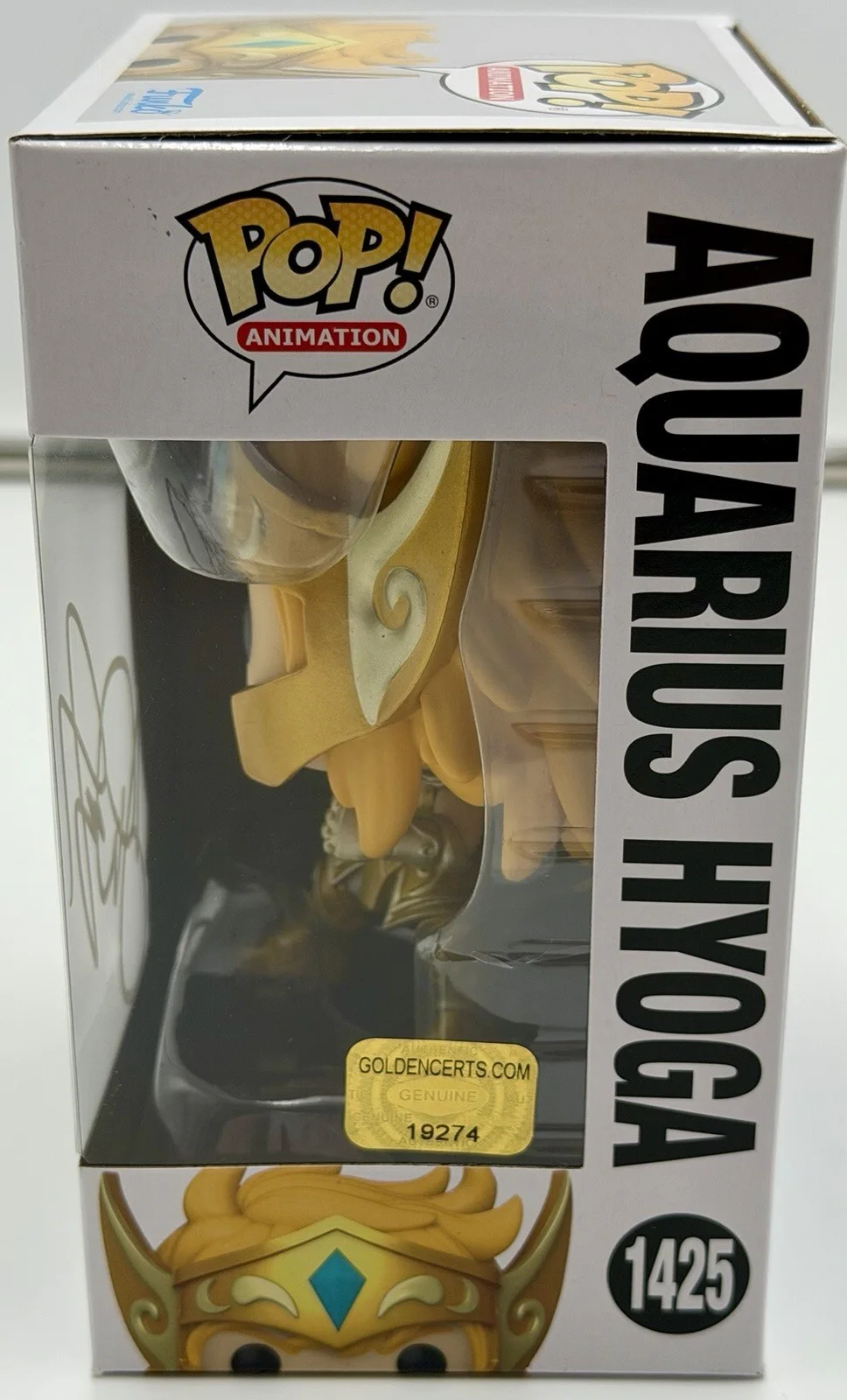 Jason Douglas — Jason Douglas Signed Aquarius Hyoga Funko Pop Saintseiya GSC COA w/protector, image 3