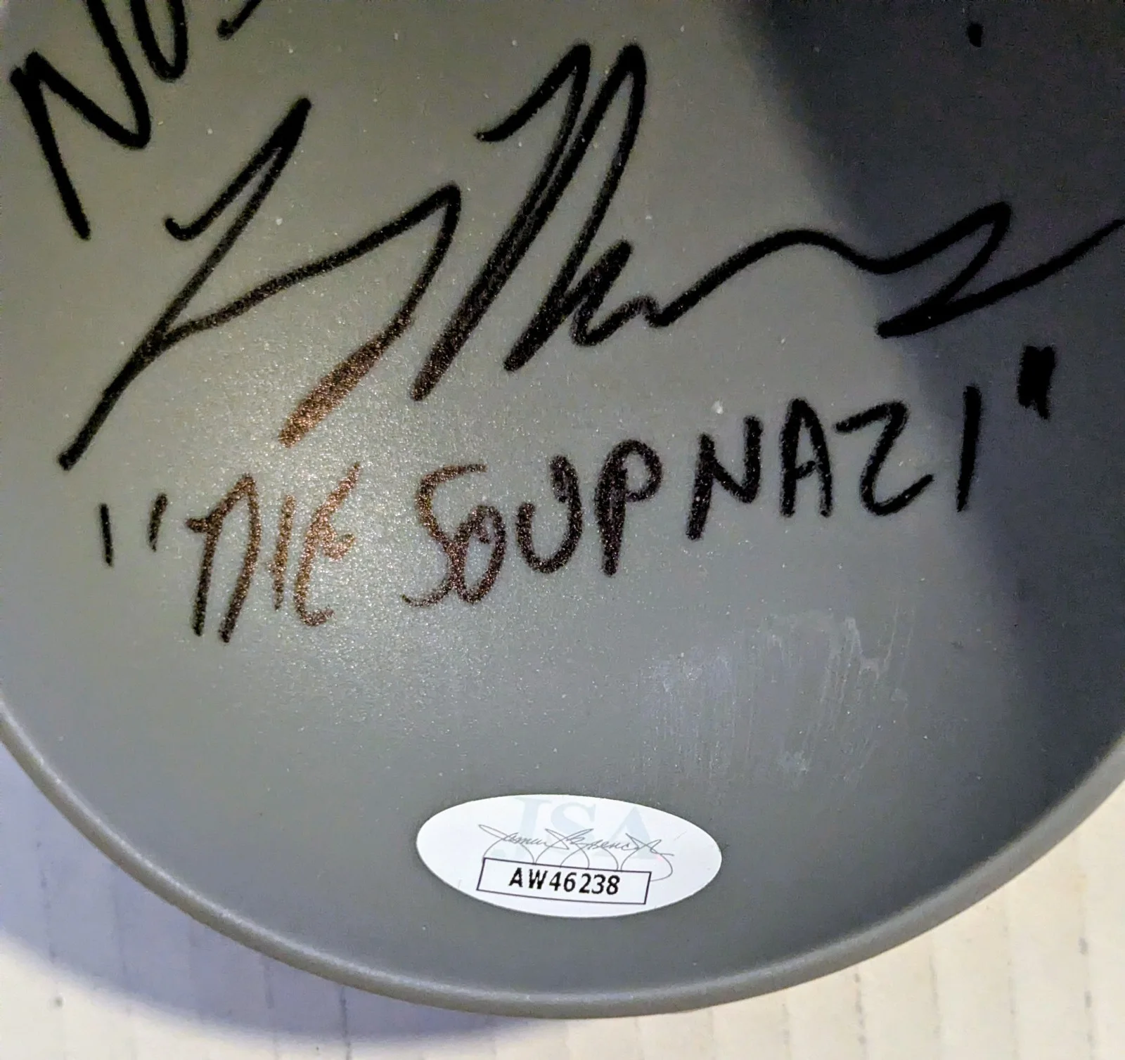 Soup Nazi — Seinfeld Soup Nazi autographed soup ladle No Soup for you added JSA Certified, изображение 3