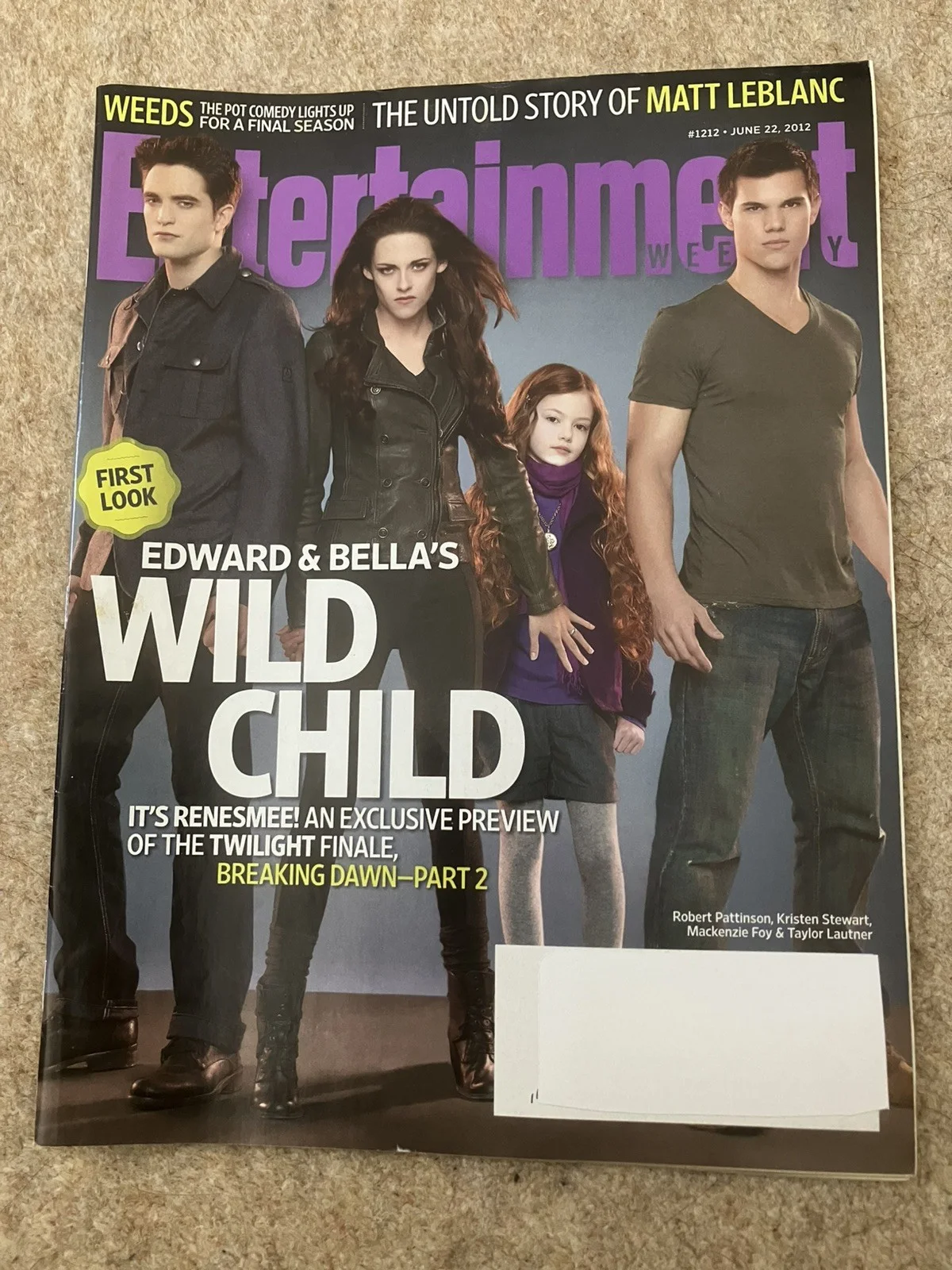 Entertainment Weekly magazine - Twilight Breaking Dawn - Issue #1212 - 2 covers, image 3