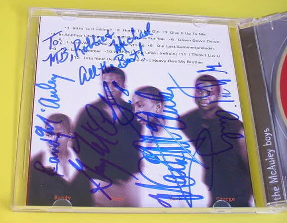 THE MCAULEY BOYS CD IN ANOTHER LIFETIME SIGNED AUTOGRAPH 80/20 Records 1996, image 4