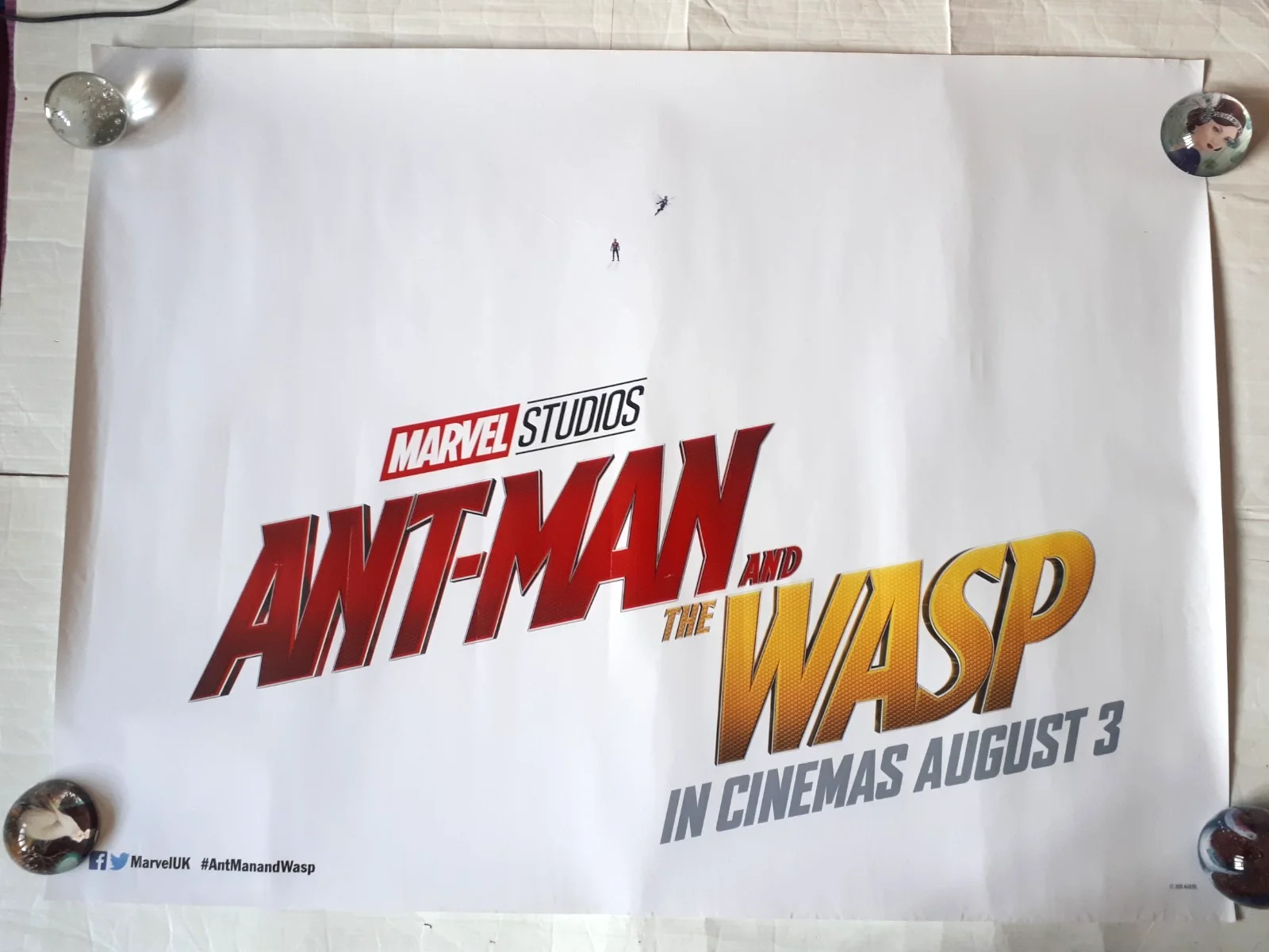Ant-man and Wasp 2018 marvel original poster UK Quad 30x40", image 2