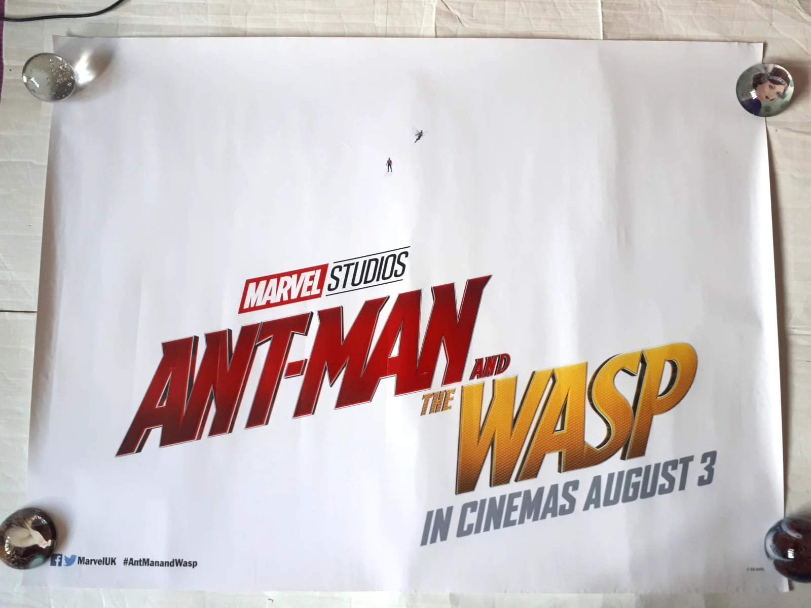 Ant-man and Wasp 2018 marvel original poster UK Quad 30x40", image 3