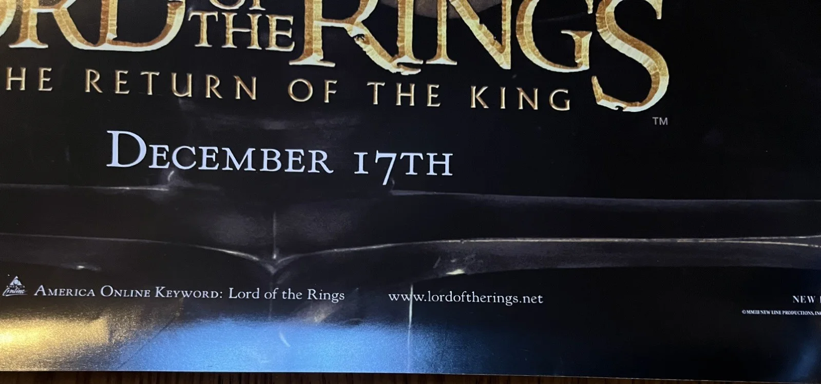 Lord of the Rings: Return of the King. Orig. poster, 2003. Superb cond., изображение 3