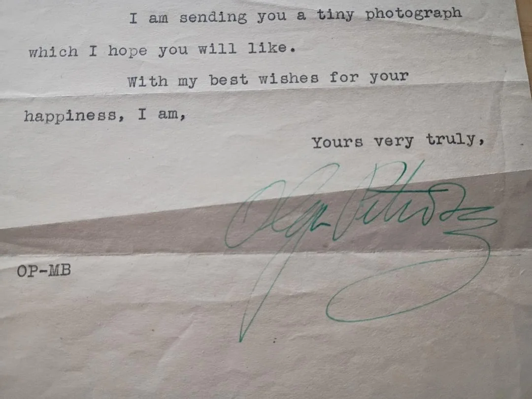 Olga Petrova — OLGA PETROVA Signed Letter-1920-Silent Movie Star -ALICE GUY BLACHE, image 2