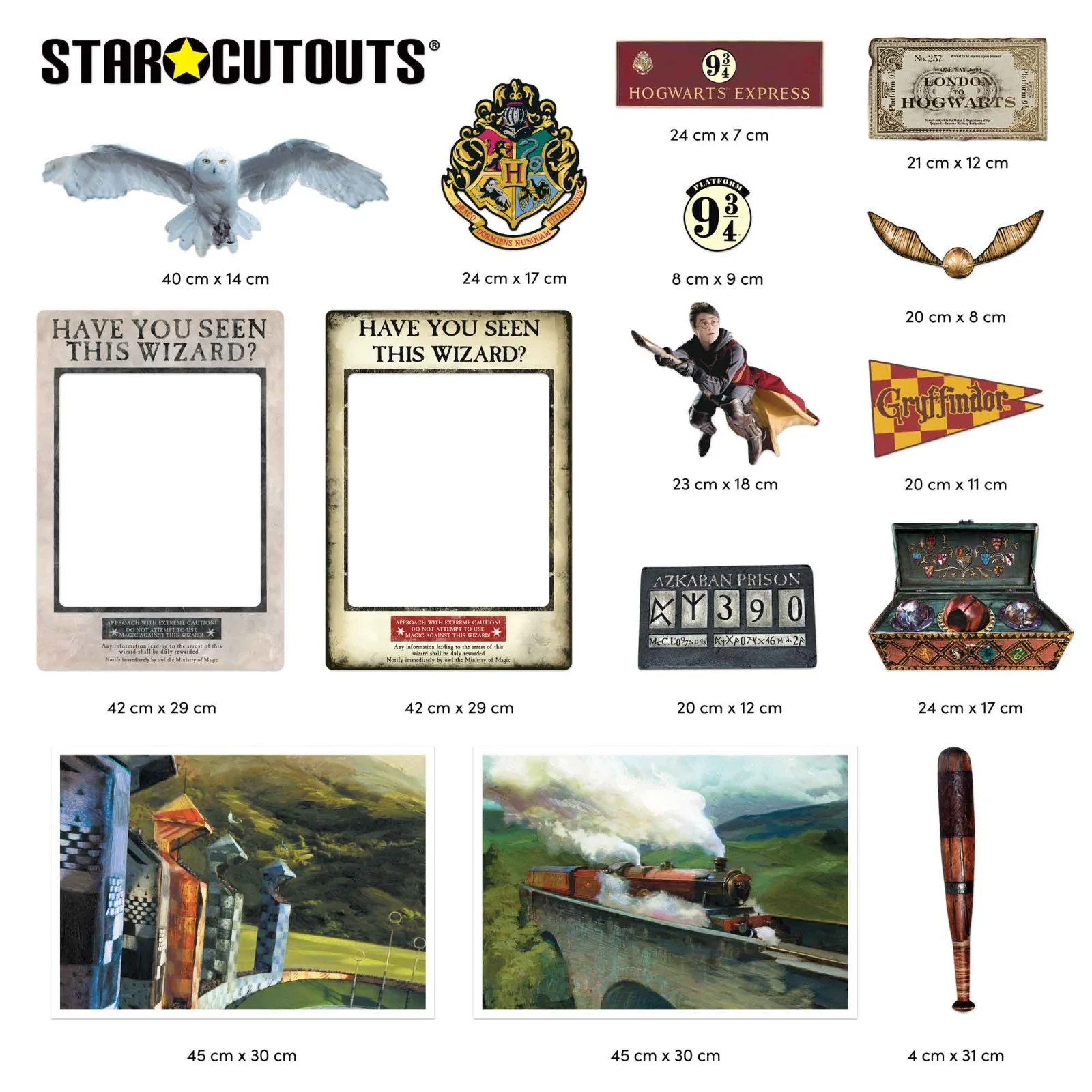 Harry Potter Room Decor Pack Collection of 15 Banners, Badges and Decorations, изображение 3