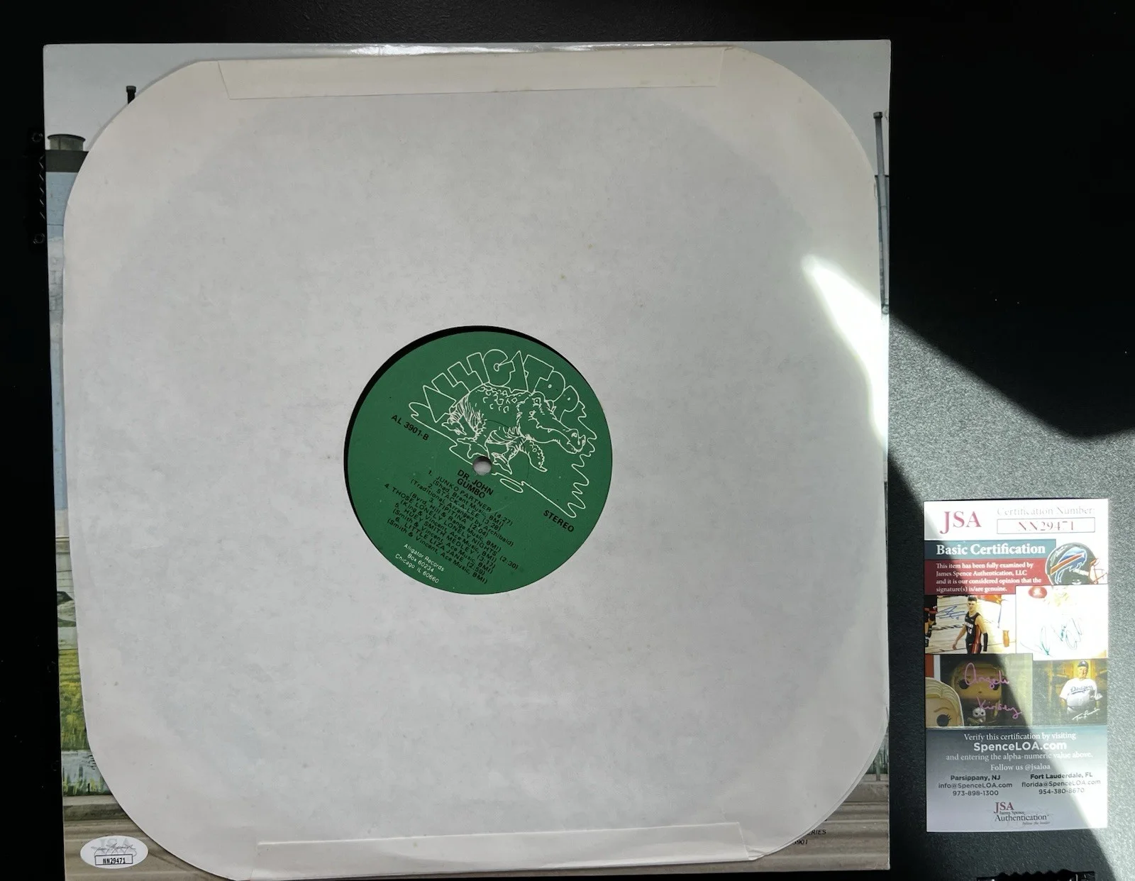 Dr John--SIGNED--Gumbo LP--COA-JSA--Very Nice and Rare!!!, image 2
