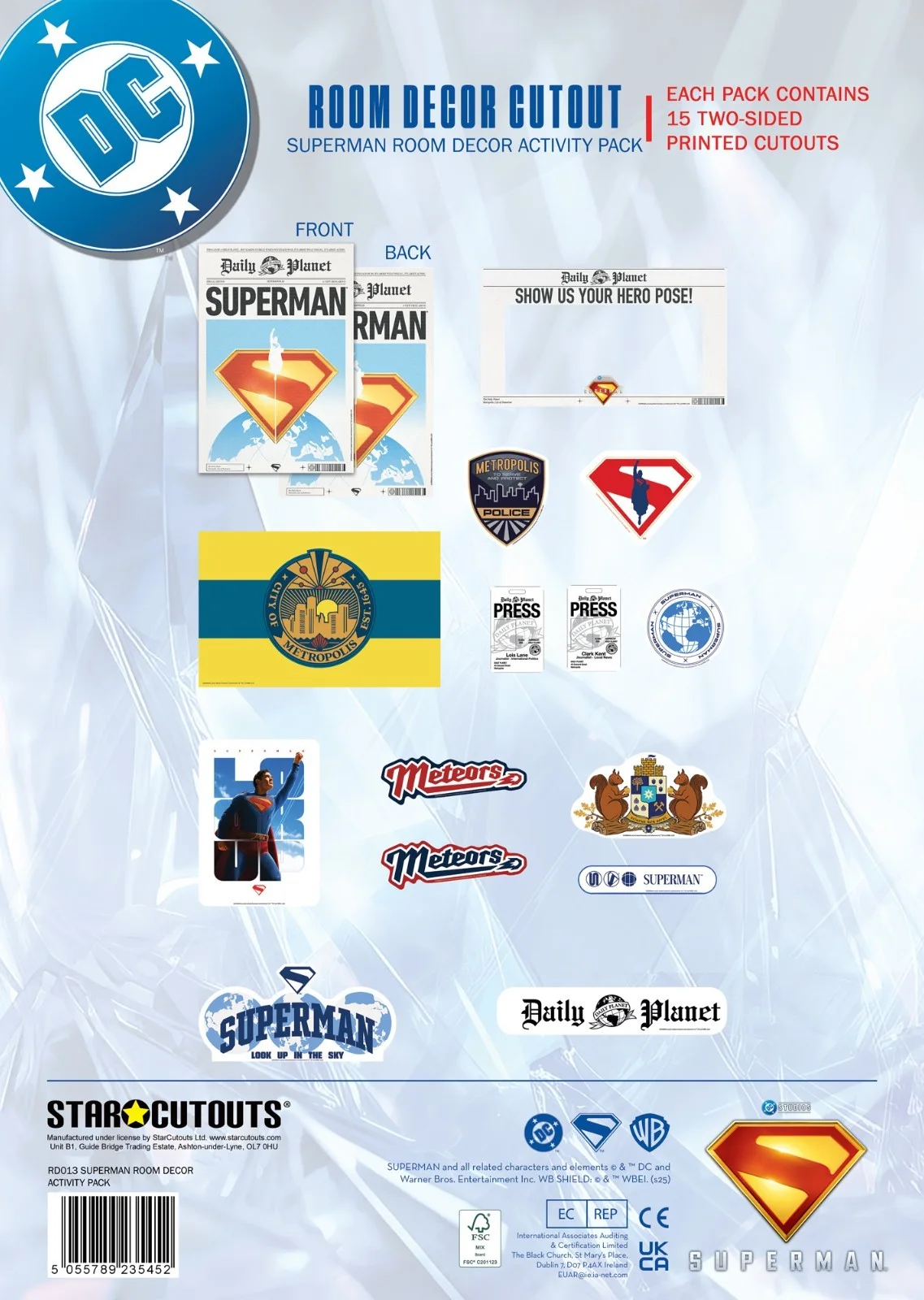 Superman Room Decoration Pack Activity Pack, image 2