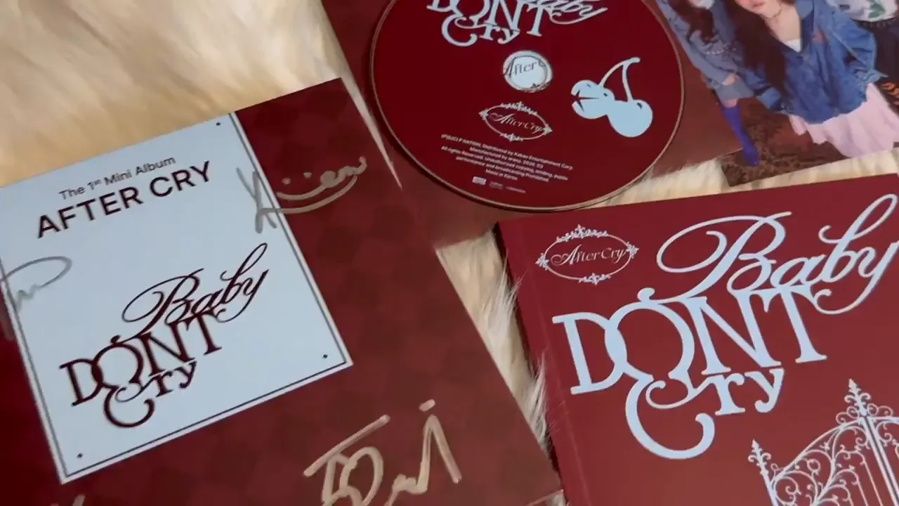 Baby DONT Cry - ALL MEMBER Autograph(Signed) PROMO ALBUM KPOP, изображение 2