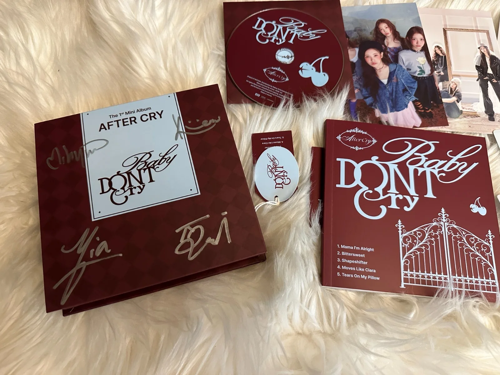 Baby DONT Cry - ALL MEMBER Autograph(Signed) PROMO ALBUM KPOP, изображение 3