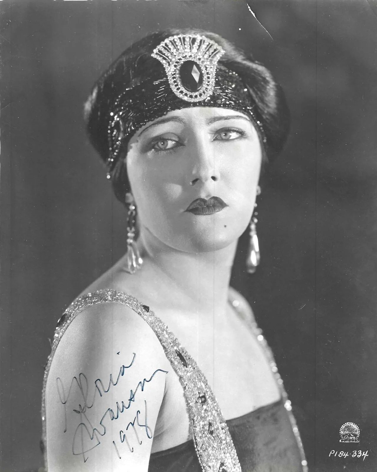 Gloria Swanson — GLORIA SWANSON Signed Photographs-Silent Film Star-SUNSET BOULEVARD-Set Of 2
