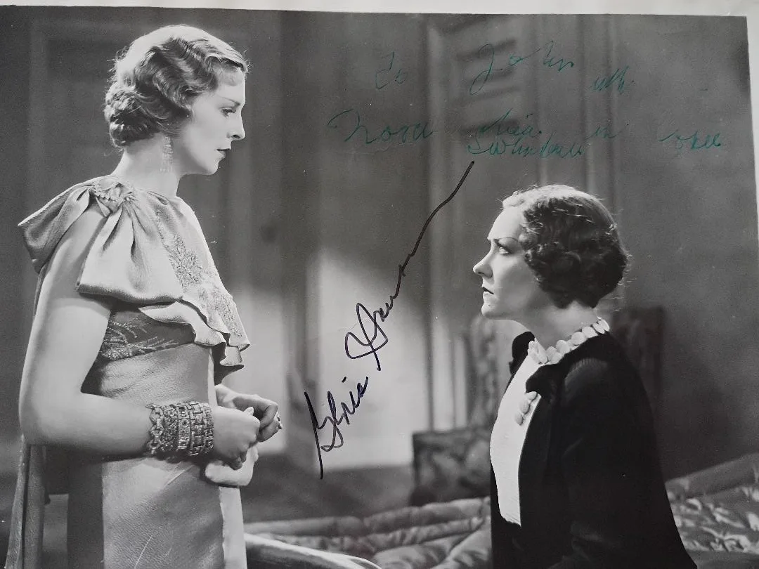 Gloria Swanson — GLORIA SWANSON Signed Photographs-Silent Film Star-SUNSET BOULEVARD-Set Of 2, изображение 4