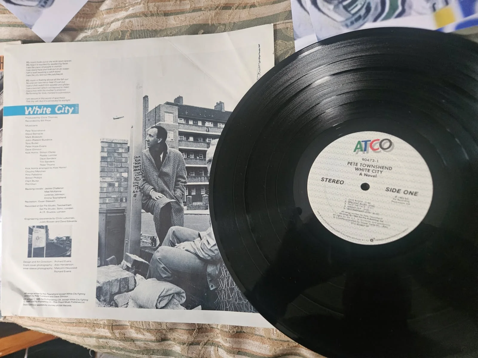 The Who Pete Townsend Autographed White City Album PSA DNA Certified, изображение 3