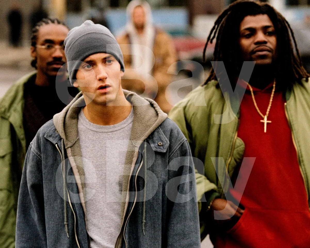 8 Mile (2002) Eminem, De'Angelo Wilson, Mekhi Phifer 16x12 Photo Poster Print, изображение 4