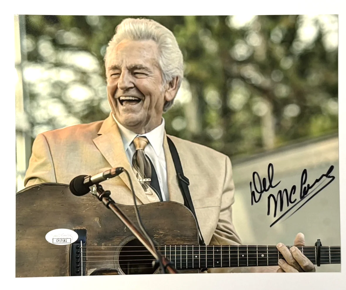 Del McCoury Signed 8x10 Photo Autograph JSA Certified CF17182 Bluegrass Legend, изображение 2