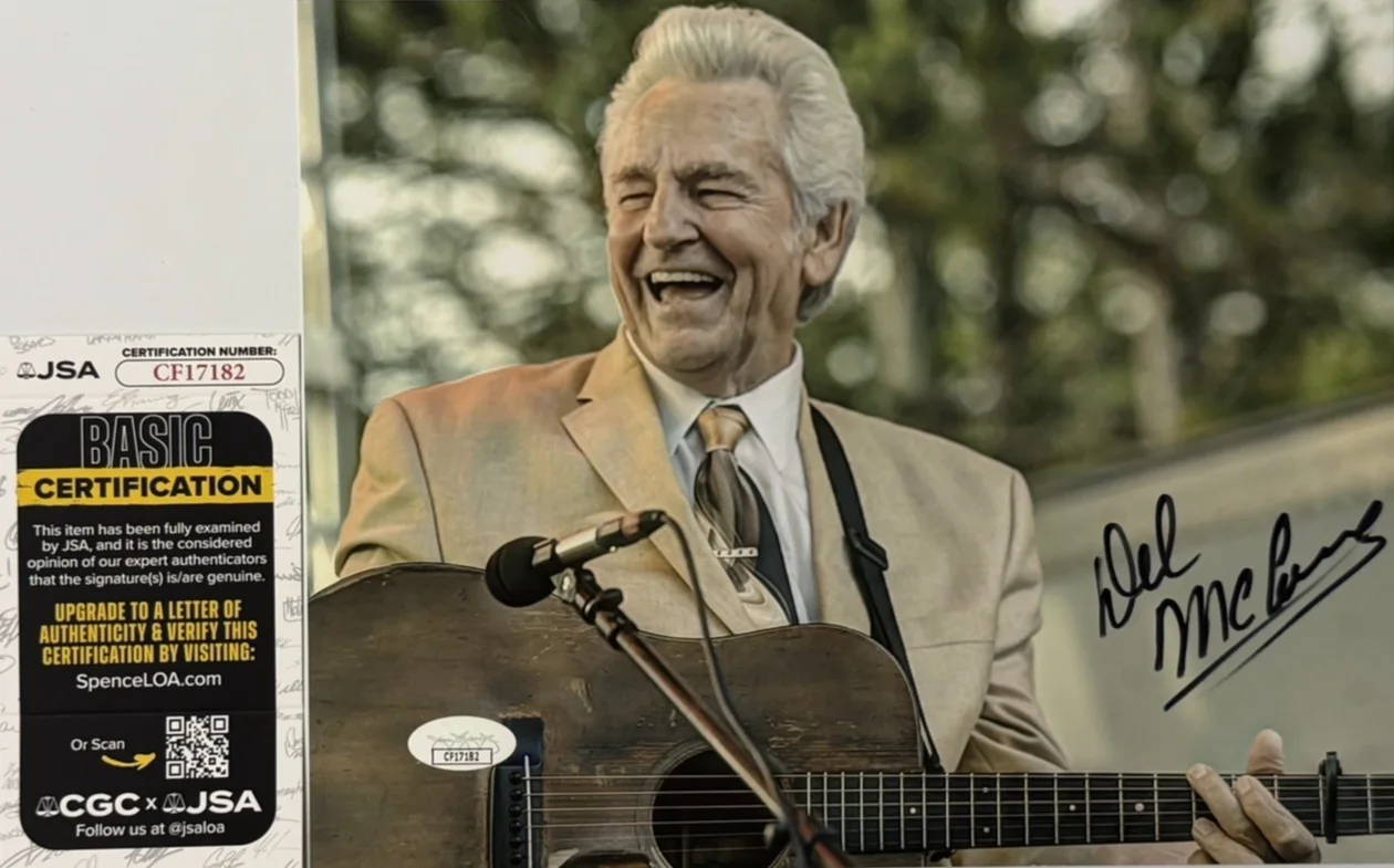 Del McCoury Signed 8x10 Photo Autograph JSA Certified CF17182 Bluegrass Legend, изображение 4