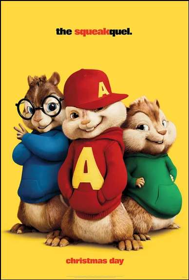 ALVIN AND THE CHIPMUNKS - THE SQUEAKUEL- 2009 - 35MM UNMOUNTED FILM CELLS, изображение 2