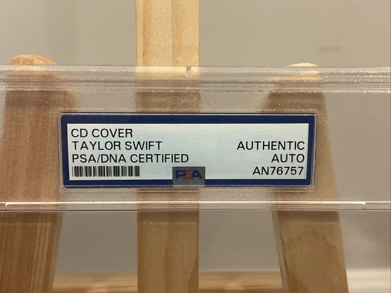 Taylor Swift Signed CD Cover PSA/DNA Auto Cert AN76757 Authentic Tortured Poets, изображение 2