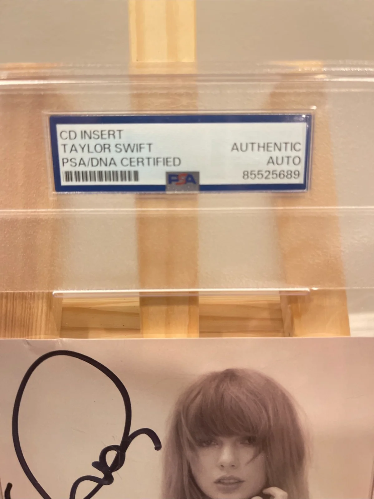 Taylor Swift Autographed CD Insert PSA DNA Certified Auto Slab Authentic, image 5