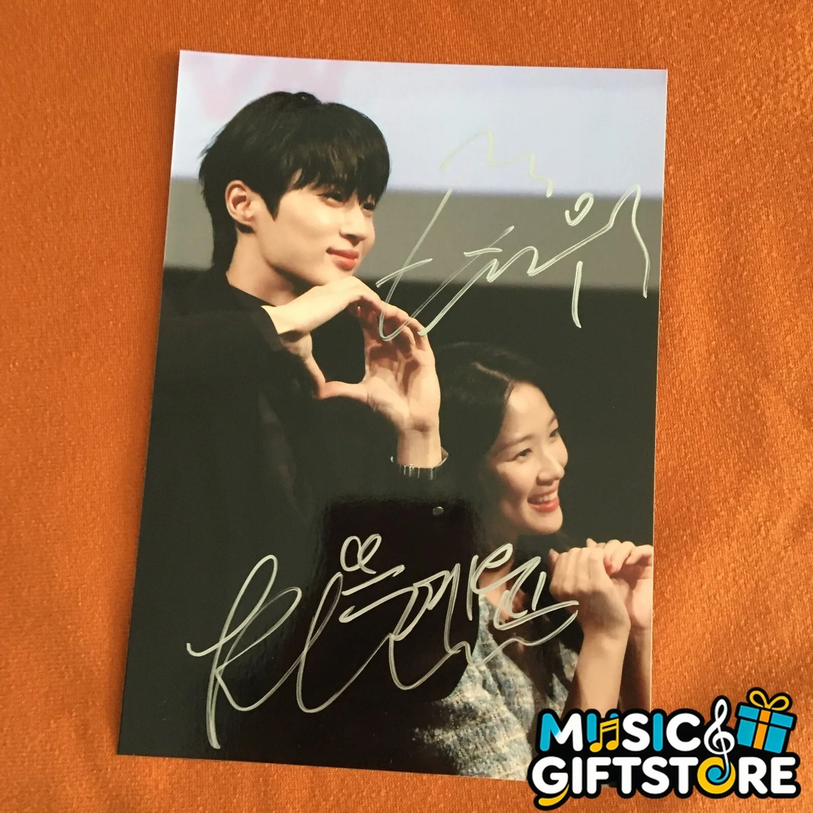Lovely Runner Byeon Woo-Seok Kim Hye-yoon Signed Autographed Photo 4*6 2024A #MU, изображение 5