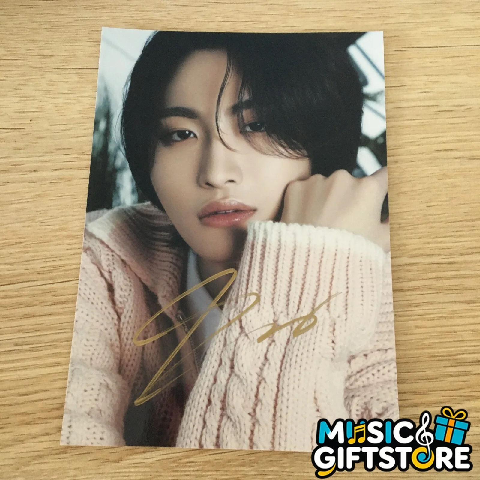 ATEEZ ateez Autographed Group Photo 4*6 K-POP Collection Gifts 2024AA #MUGS, изображение 3