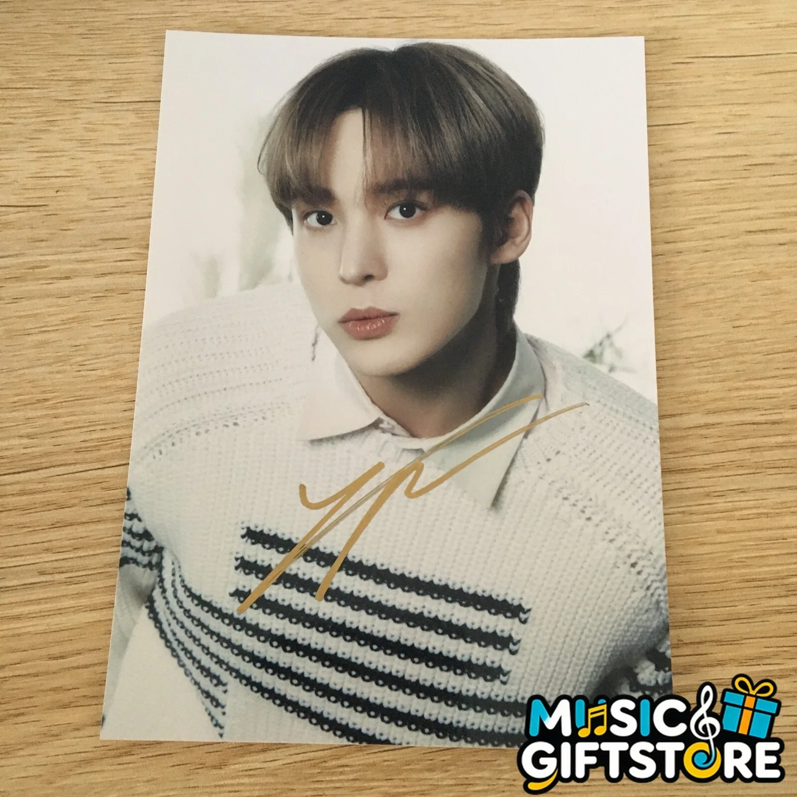 ATEEZ ateez Autographed Group Photo 4*6 K-POP Collection Gifts 2024AA #MUGS, изображение 4