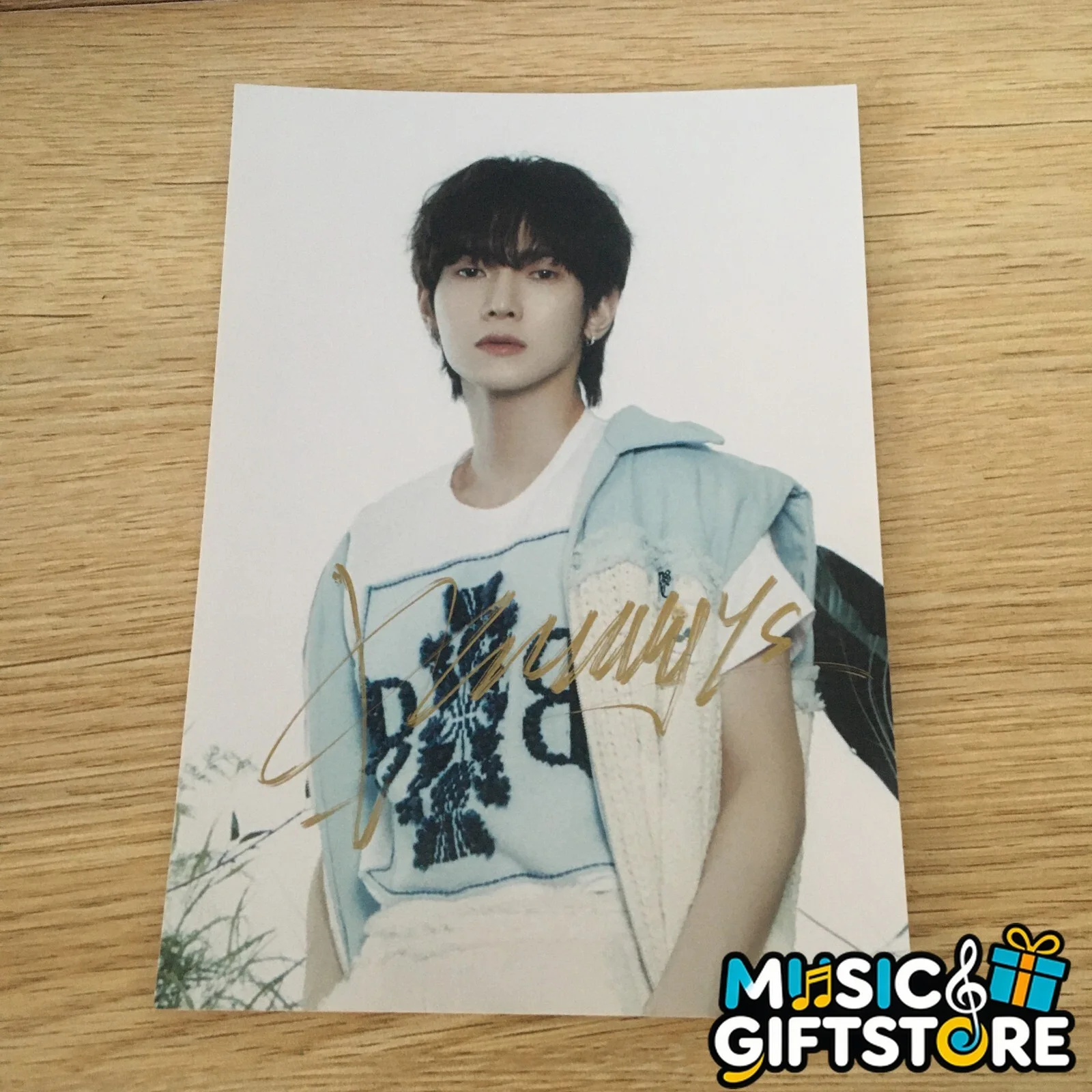 ATEEZ ateez Autographed Group Photo 4*6 K-POP Collection Gifts 2024AA #MUGS, изображение 5