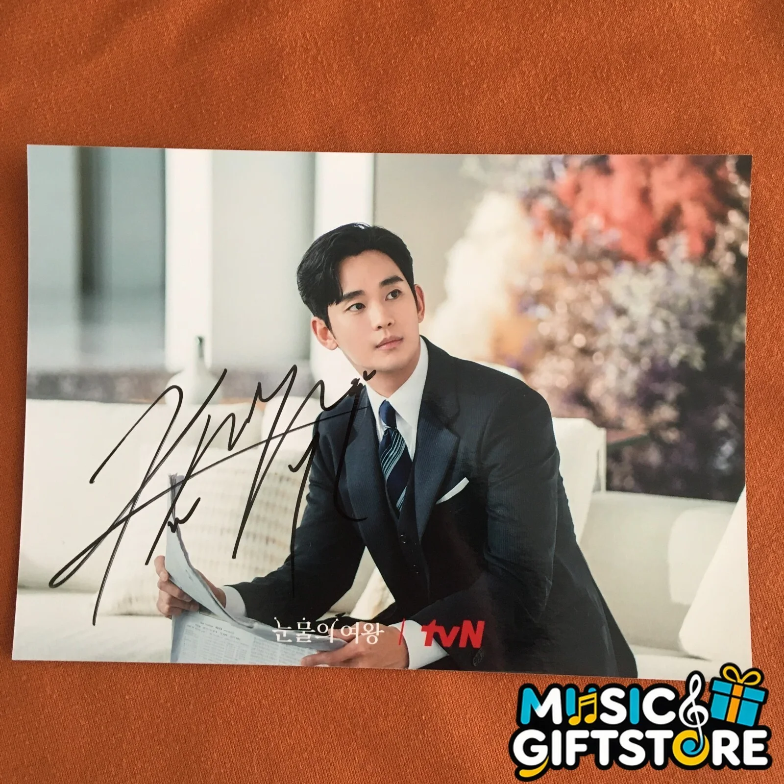 Queen of Tears Photo Autographed by Kim Soo Hyun K-POP Limited 4*6 2024A #MUGS, изображение 3