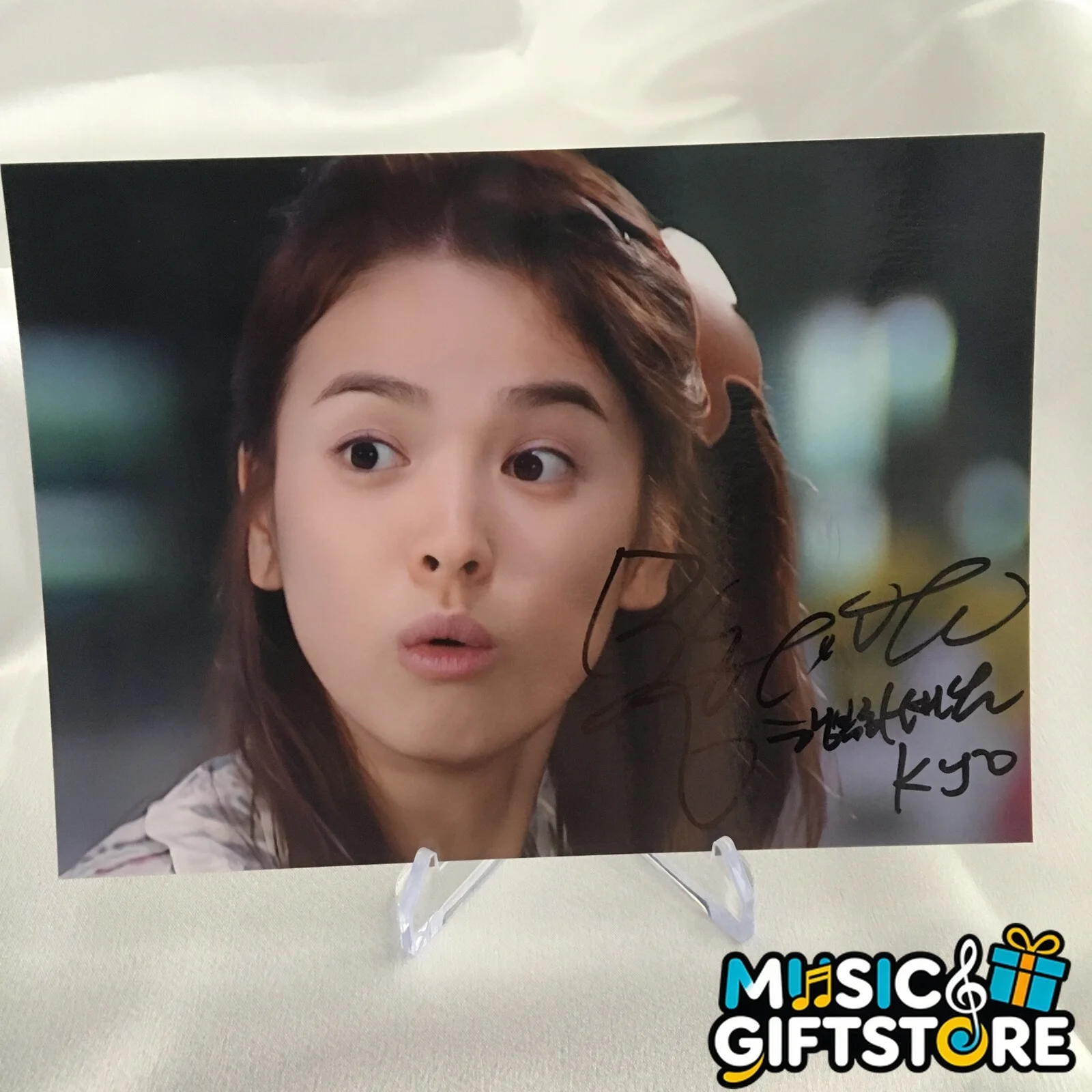 Song Hye Kyo Autographed Signed Photo Autographs K-POP Collectibles 4*6 2024 #MU, изображение 2