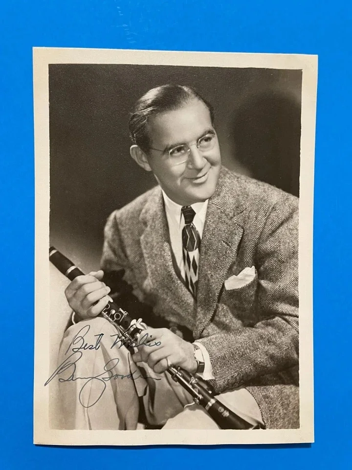 Benny Goodman Signed Inscribed Autographed 5 x 7 Photo, image 2