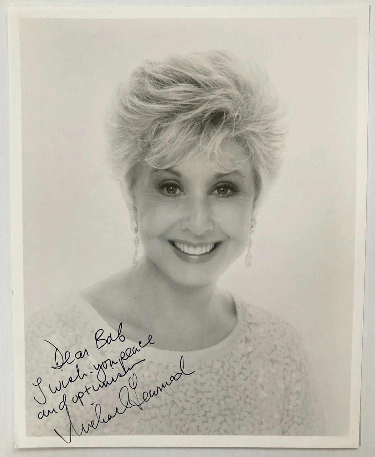 Michael Learned — The Waltons Michael Learned Signed Autograph 8x10 B&W Photo - JSA Cert - FREE SH, изображение 2