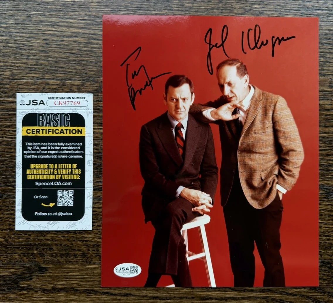 Randall and Klugman — The Odd Couple Randall and Klugman Autographed Signed 8x10 Photo JSA COA