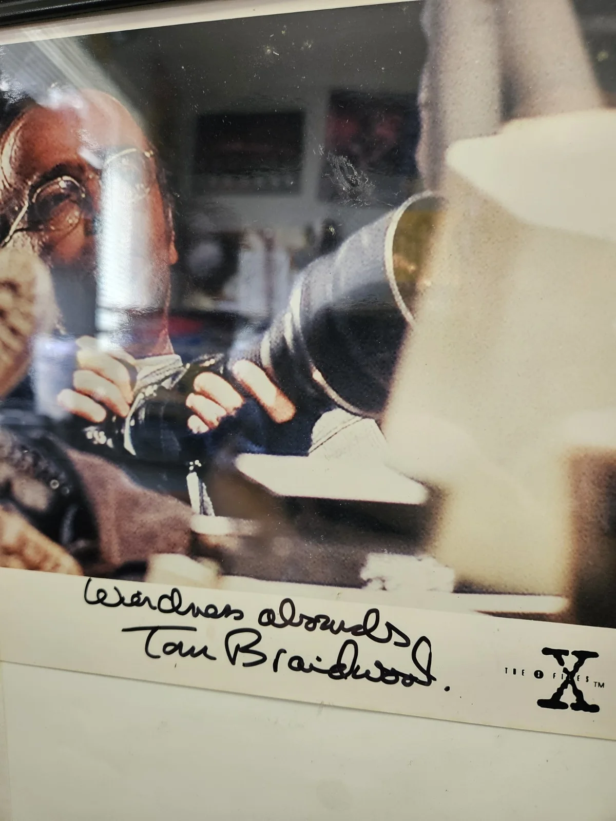 Tom Braidwood Dual Autograph Piece X Files, image 2