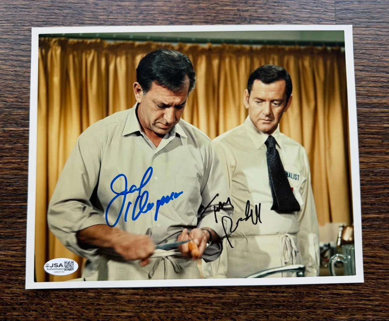 Randall, Klugman — The Odd Couple Randall and Klugman Autographed Signed 8x10 Photo JSA COA, image 2