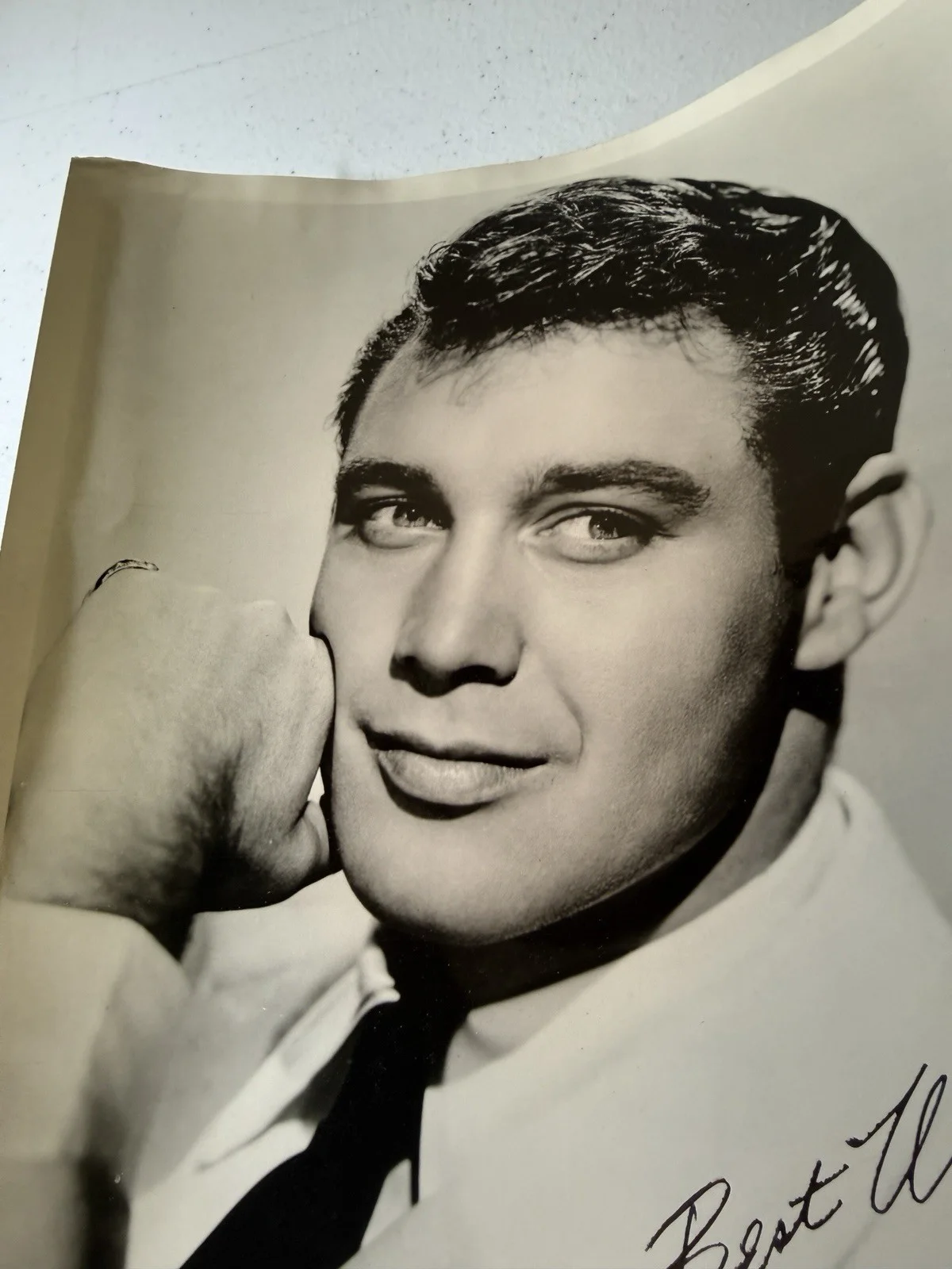Michael Callan Actor Cat Ballou Occasional Wife 8x10 Signed Black & White Photo, изображение 5