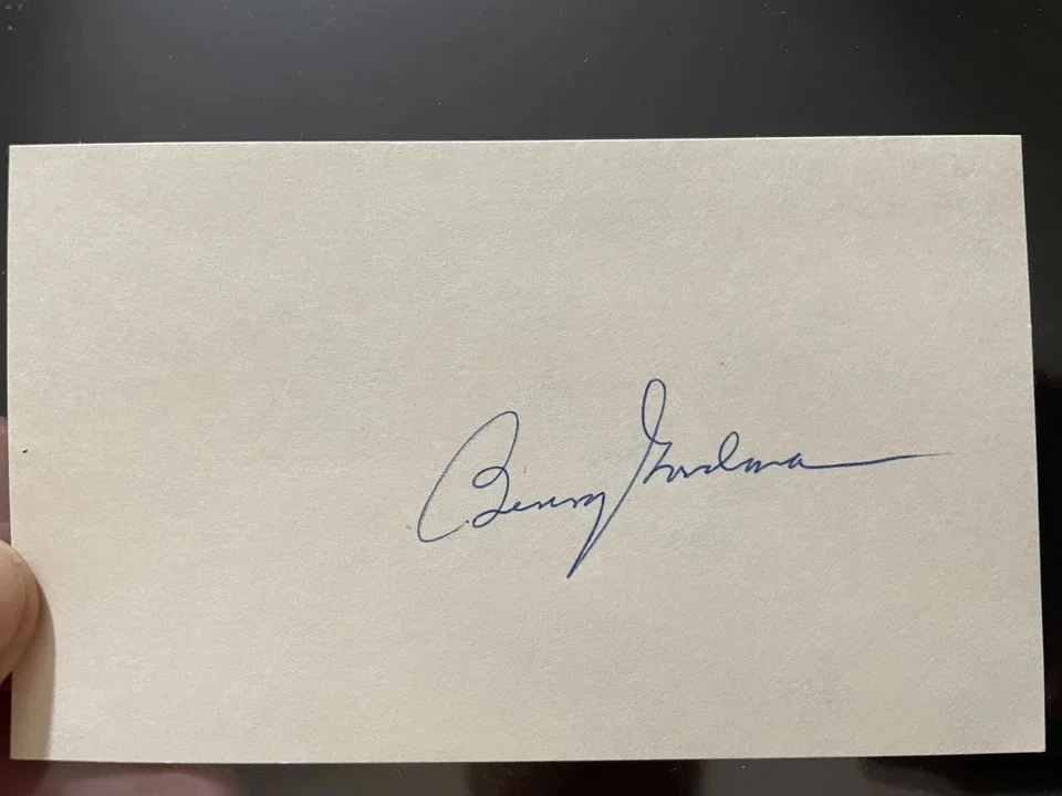 Benny Goodman Signed Autographed Index Card BAS COA, image 2
